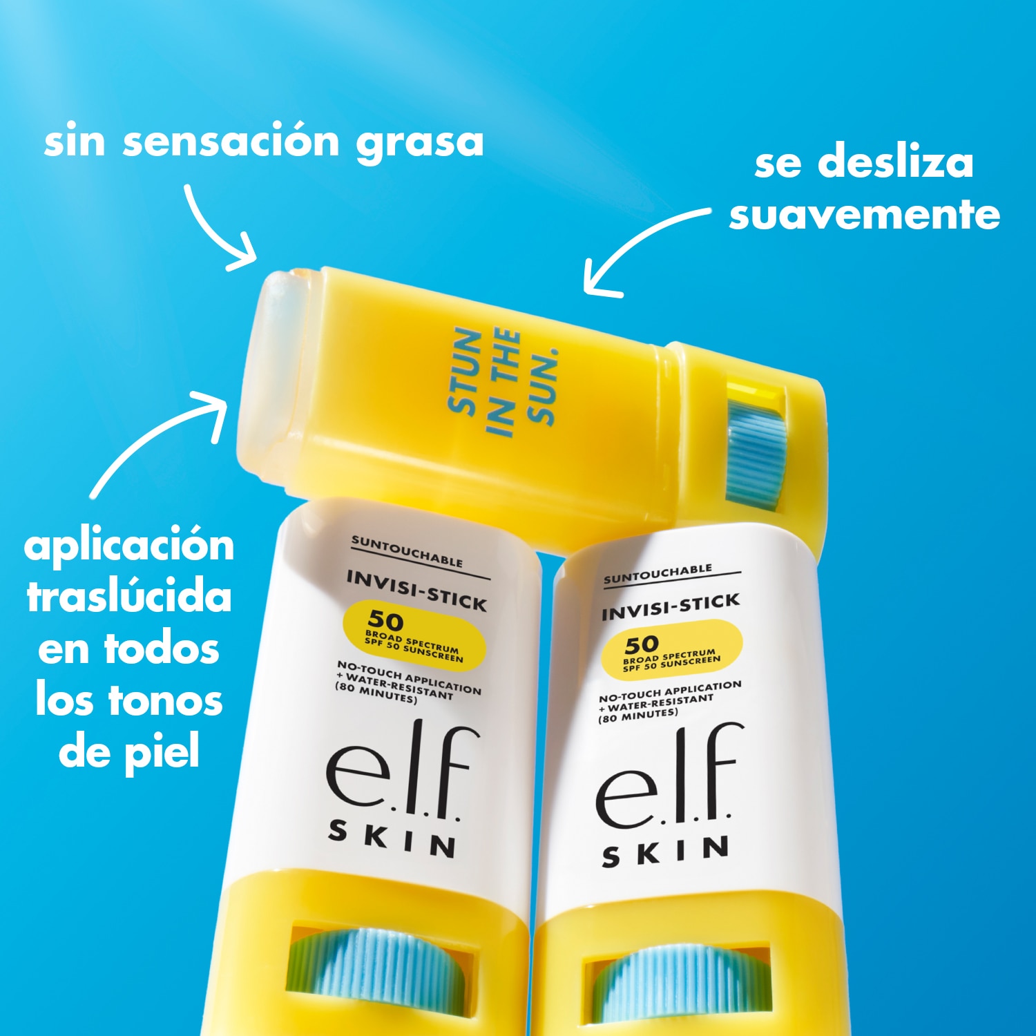 E.L.F. SKIN SUNTOUCHABLE INVISI-STICK SPF 50 (BARRA DE PROTECTOR SOLAR)
